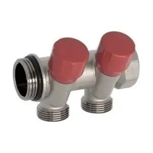 Угловой водяной клапан Sourcing C322N10QR 1" x 1/2" для горячей воды, 2-позиций