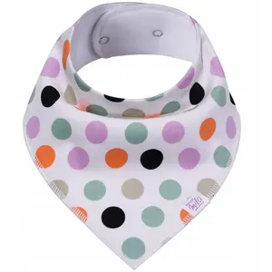 Cotton Bib Simed SIM000070 — baby feeding bib, cotton, polka dot print