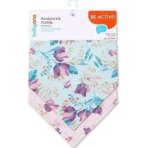 Baby Ono priekšautiņš-baktērija 879/16 Floral — kokvilnas siekalainis zīdaiņiem