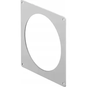 Wall Flange AWENTA KO125-27, round, for Ø125 mm duct, white