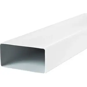 Plakanis kanāls AWENTA KP75-15 150×75 mm balts, garums 1,5 m
