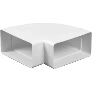 AWENTA отвод 90° плоский горизонтальный 60 x 120 мм KP120-24/90