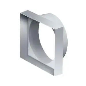 Round-to-square duct adaptor AWENTA KO100-29 — 100 mm round to 90 mm square