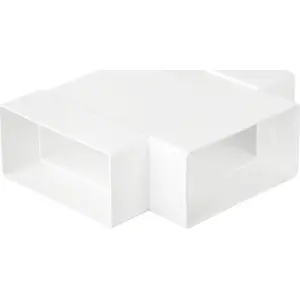 Прямоугольный пластиковый тройник для вентиляции airRoxy 110/55 (PVC)