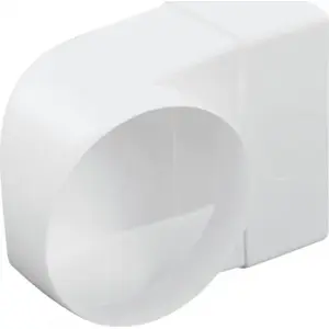 airRoxy elbow connector 90° 110x55/mm to Ø100mm airRoxy 7723