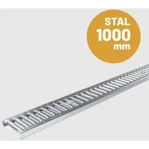 Steel grate UN SYSTEM 1000×63×98×148 A15 100×12.6×2