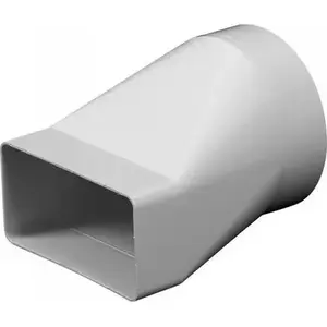 AWENTA KP75-20 соединитель изменяемых сечений 75×150 мм на ø125 мм, белый