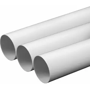 Ventilation duct AWENTA KO125-10 round Ø125 mm white 1.5 m