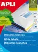 Apli APLI 01281 White A4 Labels 210 x 297 mm 100 labels (100 sheets)