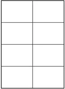 Label sheets A4, Logo brand, matte white, 10 sheets