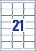 Avery Zweckform L7560-25 caurspīdīgas uzlīmes 63,5×38,1 mm Photo 3