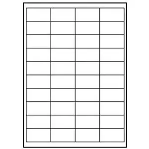 Sticker labels Logo 48.5 × 25.4 mm, A4 sheets, matte white, 44 labels per sheet, 140 g/m², pack of 25