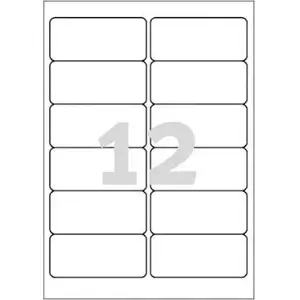 Label sheets Avery Zweckform 4776-20 — rectangular 99.1 x 42.3 mm, white, 20 sheets