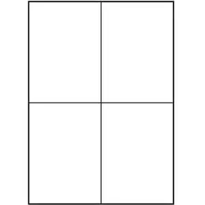 Label sheets A4 Logo model 32237 — matte white, 4 labels per sheet, 140 g/m²
