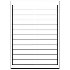 Sheets of A4 matte white labels, Logo brand, 10 sheets, adhesive label paper