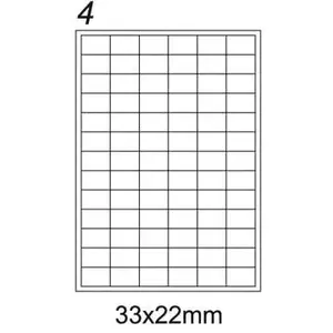 Self-adhesive Label EMERSON eta4033x022w 33×22 mm, roll of adhesive labels