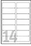 Address labels Avery Zweckform L7563 — laser, transparent, 99.1×38.1 mm, 25 sheets