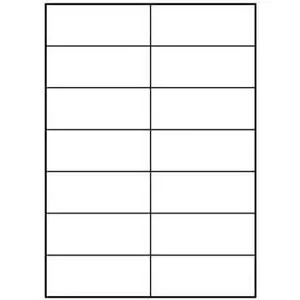 Label sheets Logo 105 × 42.4 mm, A4, matte white, pack of 10