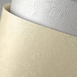 Decorative paper ARGO floral diamond white 220 g/m² A4 20 sheets