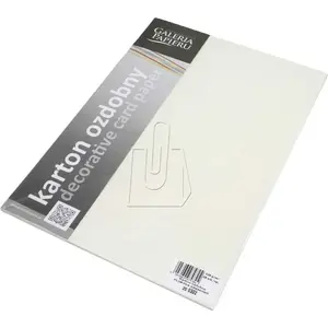 Decorative cardstock ARGO Floryda A4 220 g/m² 20 sheets, cream