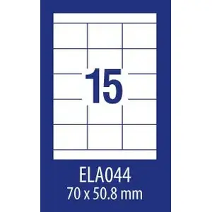 Этикетки Avery Zweckform ELA044, 70 × 50,8 мм, 100 шт. на листе