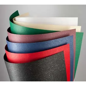 Decorative cardboard A4 ARGO Mika white, 20 sheets