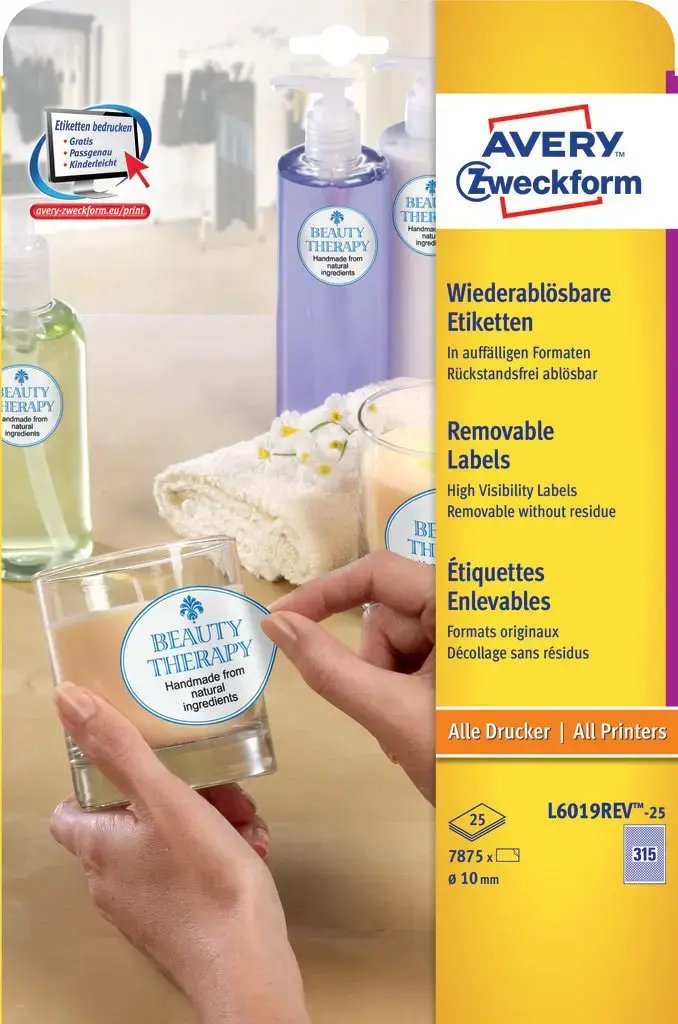 Avery Zweckform L6019-25 removable circle labels Photo 2