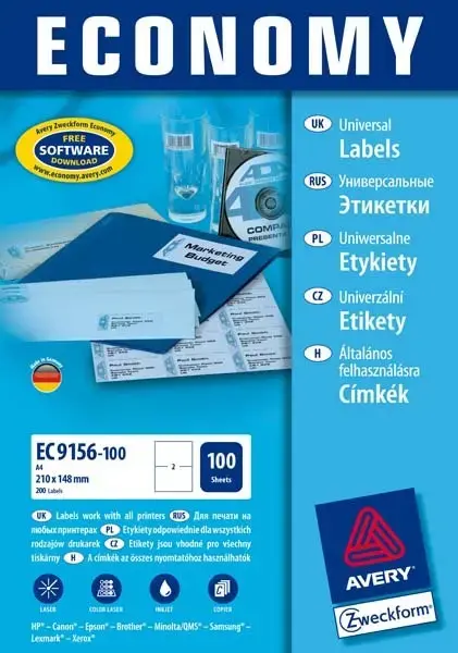 Avery Zweckform ELA013 A4 Self-adhesive Labels Photo 3