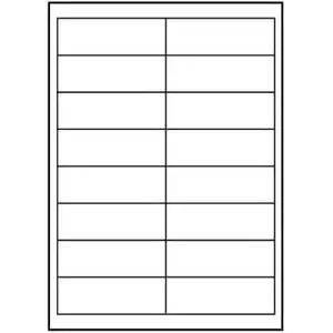 Labels A4 matte white, Logo brand, 10 sheets (compatible with A4 printers)