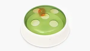 Интерактивная игрушка для кошек Catit Senses 2.0 Ball Dome — на батарейках, зелёно-прозрачно-белая