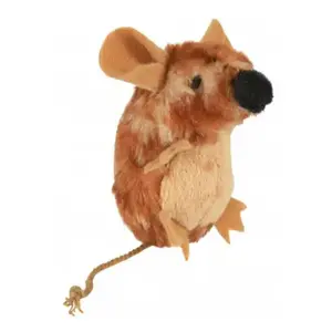 Мягкая игрушка для кота Trixie Mouse TX-45785, коричневая, высота 80 мм