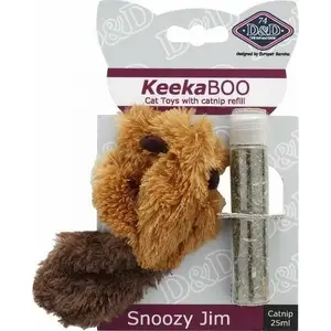 Kaķumītas rotaļlieta D&D Snoozy Jim ar kaķu piparmētru 8 cm, 25 ml
