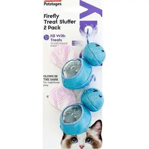 Игрушка для кошек Petstages Firefly Treat Stuffer светящаяся в темноте — контейнер для лакомств