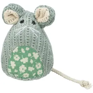 Плюшевая игрушка мышь Trixie TRIXIE Mouse для кошек, мятный, высота 110 мм