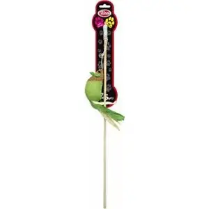 Игрушка для кошек удочка Aqua Nova PETNOVA CAT-ROD-WOOD-5 с мышкой, 40 см