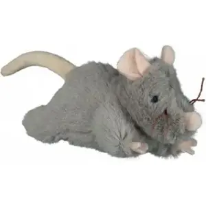 Plush Toy Mouse Trixie 15 cm with Sound — pet toy, soft mouse with squeaker