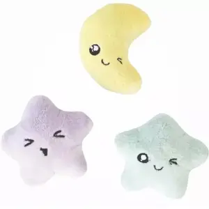 Игрушка для кошек Petstages 70381 «Звёздочки с неба» — плюшевая с хрустящими вставками для игры и охоты