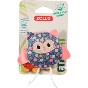 Игрушка для кошек ZOLUX ETHICAT сова с цветочным узором, плюшевая интерактивная игрушка