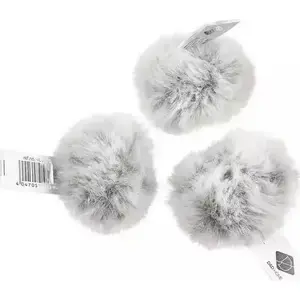 Kaķu rotaļlieta D&D kažokādas pompons 4 cm – mīksts spēļu bumbiņa D&D