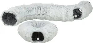 Agility tunnel Trixie 42983 for dogs and cats, 1600 mm length, 25 cm diameter, 2 pcs, grey polyester
