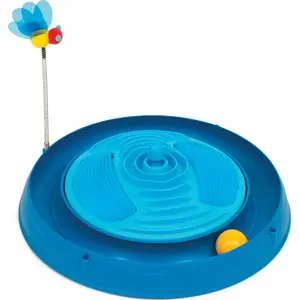 Игрушка для кошек Catit Play 'n Scratch с массажером и кошачьей мятой, 4 x 36 x 39,5 см, синий
