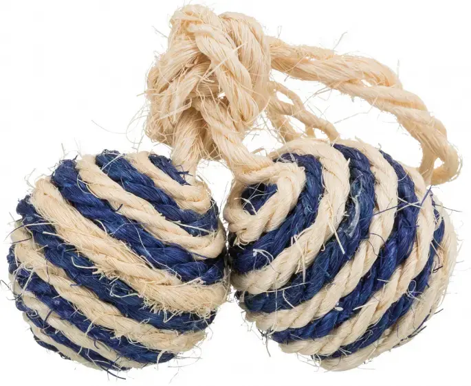 Kaķu bumbiņu rotaļlieta Trixie TRIXIE 2 Balls on a Rope Photo 3