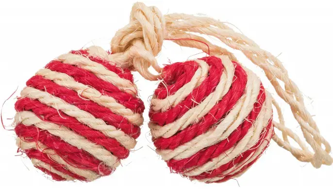 Kaķu bumbiņu rotaļlieta Trixie TRIXIE 2 Balls on a Rope Photo 4