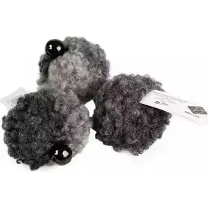 Vilnas bumbiņa ar zvaniņu kaķim D&D, 4 cm — vilnas rotaļlieta