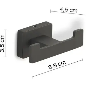 Sourcing ATENA HOOK MATT BLACK wall hook by Sourcing, model ATENA HOOK MATT BLACK
