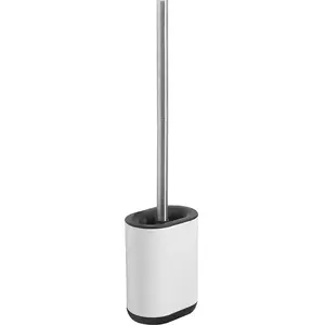 Toilet Brush Holder GEDY Biagio — white ceramic/polyresin design
