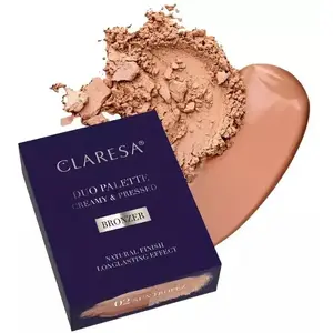 Makeup Revolution CLARESA Duo Palette Creamy & Pressed bronzer palette 02 Sun Tropez 8.5 g