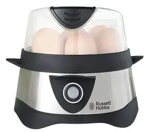 Яйцеварка Russell Hobbs Stylo — на 7 яиц, 365 Вт, корпус пластик и нержавеющая сталь, чёрная
