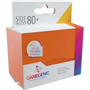 Card Holder Sleeve Box, Gamegenic Side Holder 80+ (Orange) — storage for sleeved trading and collectible cards