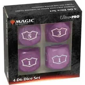Dice set Ultra‑Pro Magic the Gathering Black Mana 22 mm deluxe loyalty dice